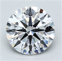 Lab Created Diamond 2.44 Carats, Round with Excellent Cut, D Color, VS1 Clarity and Certified by GIA