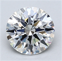 Del inventario de diamantes de laboratorio, 2.01 quilates, Redondo , Color E, claridad VS1 y certificado GIA