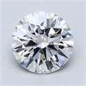 Lab Created Diamond 2.24 Carats, Round with Excellent Cut, E Color, VS1 Clarity and Certified by GIA