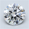 Del inventario de diamantes de laboratorio, 3.42 quilates, Redondo Ideal, Color F, claridad VS1 y certificado GIA