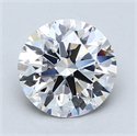 Del inventario de diamantes de laboratorio, 3.04 quilates, Redondo , Color E, claridad VS1 y certificado GIA