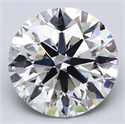 Lab Created Diamond 7.50 Carats, Round with Ideal Cut, H Color, VS2 Clarity and Certified by IGI