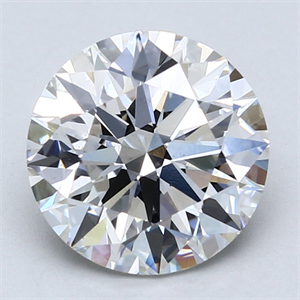 Picture of Lab Created Diamond 3.29 Carats, Round with Excellent Cut, F Color, VS1 Clarity and Certified by GIA