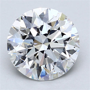 Picture of Lab Created Diamond 3.27 Carats, Round with Excellent Cut, E Color, VS2 Clarity and Certified by GIA