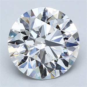 Picture of Lab Created Diamond 3.17 Carats, Round with Excellent Cut, F Color, VS1 Clarity and Certified by GIA