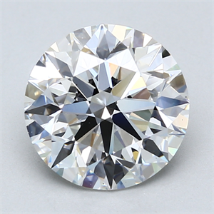 Picture of Lab Created Diamond 3.28 Carats, Round with Excellent Cut, E Color, VS2 Clarity and Certified by GIA