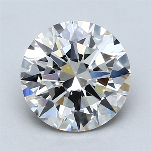 Picture of Lab Created Diamond 1.88 Carats, Round with Excellent Cut, H Color, VVS2 Clarity and Certified by GIA