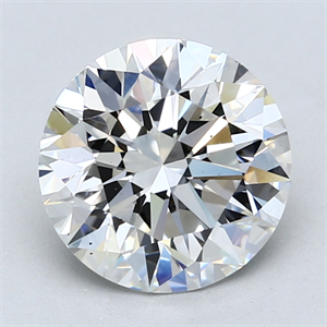 Picture of Lab Created Diamond 3.11 Carats, Round with Excellent Cut, E Color, VS2 Clarity and Certified by GIA