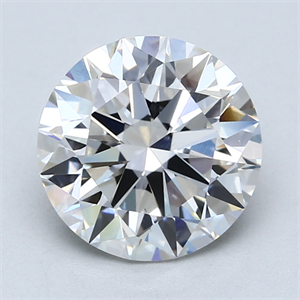 Picture of Lab Created Diamond 3.42 Carats, Round with Excellent Cut, F Color, VS1 Clarity and Certified by GIA