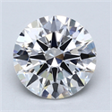 Lab Created Diamond 3.19 Carats, Round with Excellent Cut, E Color, VS2 Clarity and Certified by GIA