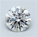 Del inventario de diamantes de laboratorio, 2.14 quilates, Redondo , Color E, claridad SI1 y certificado GIA