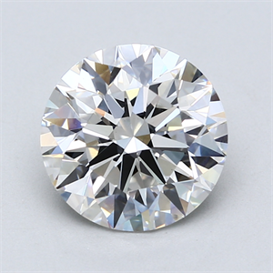 Picture of Lab Created Diamond 3.45 Carats, Round with Excellent Cut, F Color, VS2 Clarity and Certified by GIA