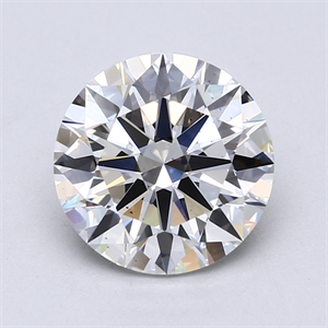 Picture of Lab Created Diamond 3.12 Carats, Round with Excellent Cut, E Color, VS2 Clarity and Certified by GIA