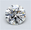 Lab Created Diamond 5.10 Carats, Round with Excellent Cut, F Color, VS2 Clarity and Certified by GIA