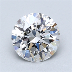 Picture of Lab Created Diamond 2.12 Carats, Round with Excellent Cut, E Color, SI1 Clarity and Certified by GIA