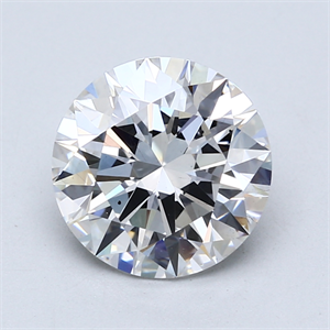 Picture of Lab Created Diamond 3.11 Carats, Round with Excellent Cut, E Color, VS2 Clarity and Certified by GIA