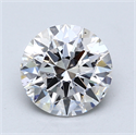 Lab Created Diamond 2.05 Carats, Round with Excellent Cut, E Color, SI1 Clarity and Certified by GIA