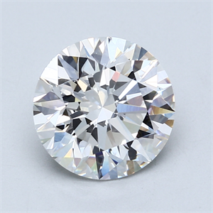 Picture of Lab Created Diamond 3.22 Carats, Round with Excellent Cut, E Color, VS2 Clarity and Certified by GIA