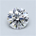 Lab Created Diamond 1.11 Carats, Round with Excellent Cut, D Color, SI1 Clarity and Certified by GIA