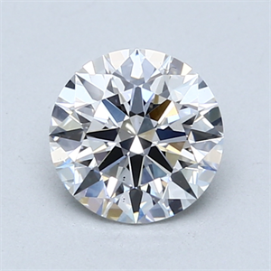 Picture of Lab Created Diamond 1.09 Carats, Round with Excellent Cut, D Color, SI1 Clarity and Certified by GIA