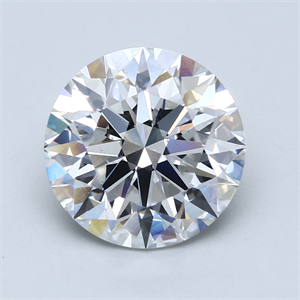 Picture of Lab Created Diamond 6.12 Carats, Round with Excellent Cut, E Color, VS2 Clarity and Certified by GIA