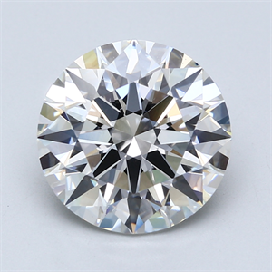 Picture of Lab Created Diamond 5.03 Carats, Round with Excellent Cut, G Color, VS1 Clarity and Certified by GIA