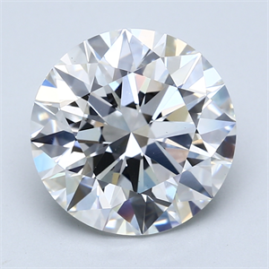 Picture of Lab Created Diamond 5.54 Carats, Round with Excellent Cut, F Color, VS1 Clarity and Certified by GIA