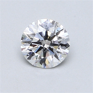 Picture of 0.64 Carats, Round Diamond with Very Good Cut, D Color, I2 Clarity and Certified by GIA