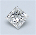 0.63 quilates, Princesa Diamante , Color F, claridad I2 y certificado por GIA