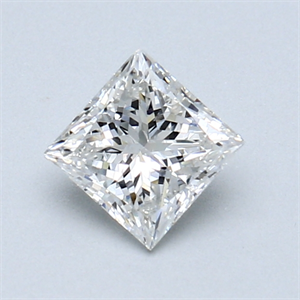 Picture of 0.63 Carats, Princess Diamond with  Cut, F Color, I2 Clarity and Certified by GIA