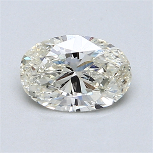 Picture of 0.91 Carats, Oval Diamond with  Cut, H Color, I2 Clarity and Certified by GIA