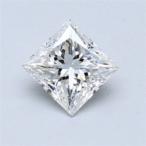 Foto 0.56 quilates, Princesa Diamante , Color F, claridad VS1 y certificado por GIA de