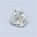 0.42 Carats, Cushion Diamond with  Cut, J Color, VS1 Clarity and Certified by GIA