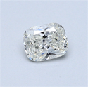 0.47 Carats, Cushion Diamond with  Cut, I Color, SI2 Clarity and Certified by GIA