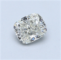 0.71 Carats, Cushion Diamond with  Cut, K Color, I1 Clarity and Certified by GIA