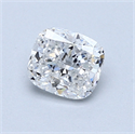 0.72 Carats, Cushion Diamond with  Cut, E Color, I1 Clarity and Certified by GIA