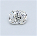 0.51 Carats, Cushion Diamond with  Cut, G Color, SI1 Clarity and Certified by GIA