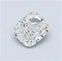 0.70 Carats, Cushion Diamond with  Cut, F Color, SI2 Clarity and Certified by EGL