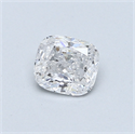 0.46 quilates, Del cojín Diamante , Color D, claridad SI2 y certificado por EGL