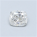 0.52 Carats, Cushion Diamond with  Cut, E Color, SI2 Clarity and Certified by EGL