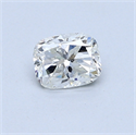 0.53 Carats, Cushion Diamond with  Cut, I Color, I1 Clarity and Certified by GIA