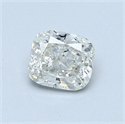 0.71 Carats, Cushion Diamond with  Cut, G Color, SI2 Clarity and Certified by EGL