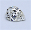 0.70 Carats, Pear Diamond with  Cut, I Color, I1 Clarity and Certified by GIA