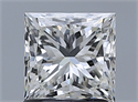 Natural Diamond 1.20 Carats, Princess with  Cut, H Color, IF Clarity and Certified by IGI
