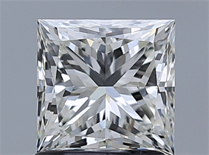 Picture of Natural Diamond 1.20 Carats, Princess with  Cut, H Color, IF Clarity and Certified by IGI