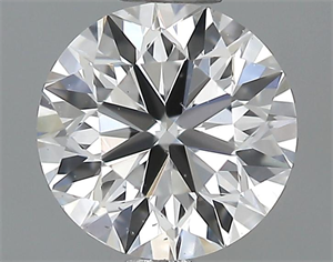 Picture of 0.50 Carats, Round Diamond with Very Good Cut, E Color, VS1 Clarity and Certified by GIA