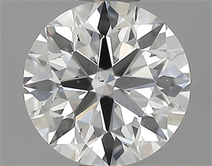 Picture of 0.51 Carats, Round Diamond with Very Good Cut, E Color, VS2 Clarity and Certified by GIA
