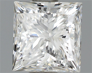 Picture of 1.00 Carats, Princess Diamond with  Cut, F Color, SI2 Clarity and Certified by GIA