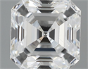 1.11 quilates, Asscher Diamante , Color E, claridad VS2 y certificado por GIA