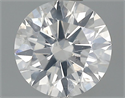 0.55 Carats, Round Diamond with Excellent Cut, G Color, SI2 Clarity and Certified by GIA